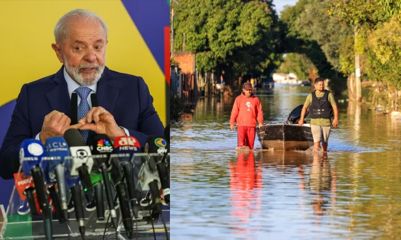 Lula culpa enchentes no RS pelo fraco desempenho econômico de seu Governo: “teríamos superávit”; veja vídeo