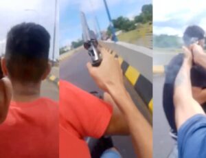 Tudo filmado: vulgo "Zarolho" erra tiro a queima roupa na ponte do Pêra, em Coari; veja