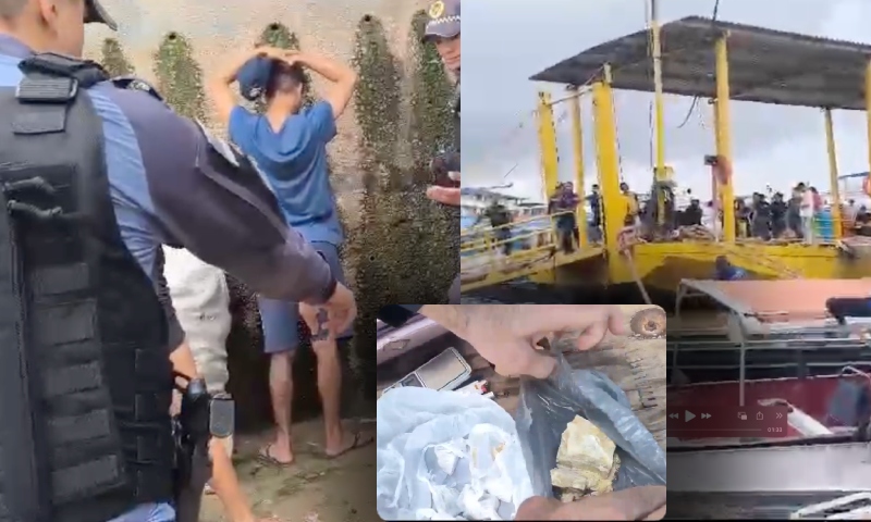 “Acabou a farra”: traficantes que vendiam pedras de oxi são enquadrados pela PM no Centro de Manaus; veja vídeo