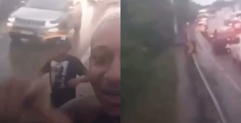 Assaltantes aproveitam engarrafamento e anunciam arrastão: “Ninguém vai poder correr!”; veja vídeo