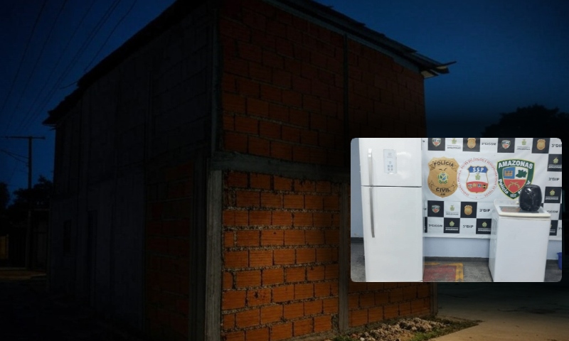 Ladrão invade casa no Colônia Terra Nova e rouba air fryer, máquina de lavar e geladeira de idosa; veja vídeo