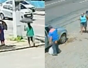 Idosa é assaltada por mulheres no bairro Compensa; veja vídeo