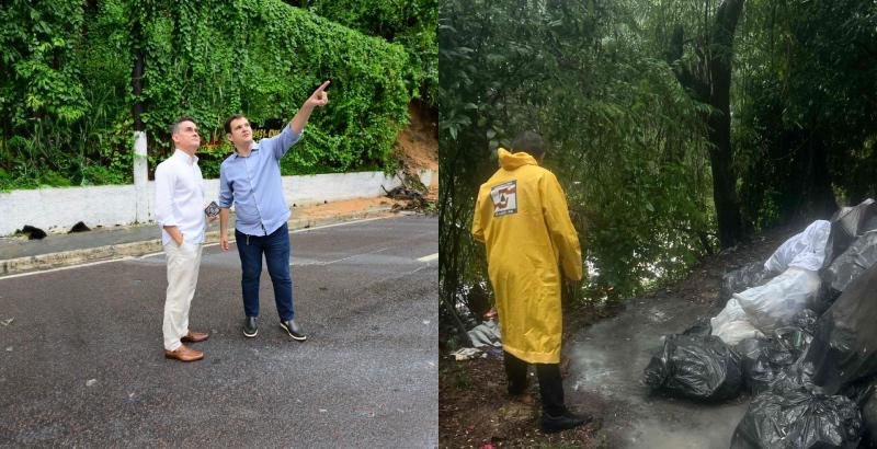 Prefeito determina liberação imediata da av. Mário Ypiranga após serviços para conter desbarrancamento