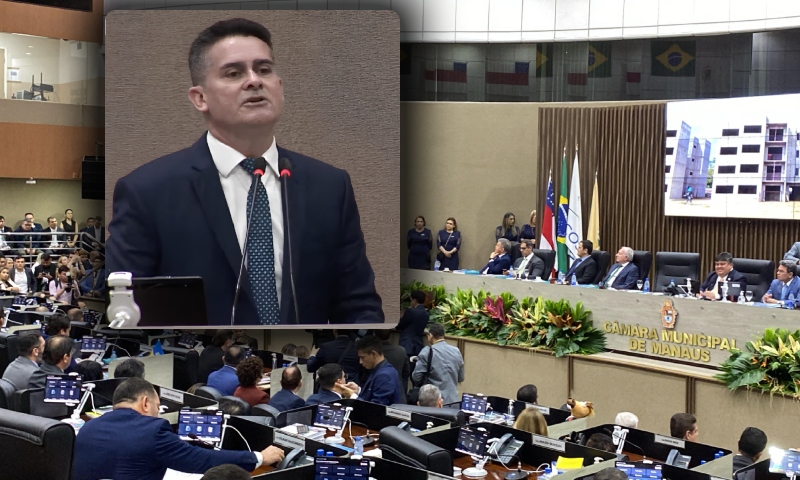 Mensagem do Prefeito David Almeida abre trabalhos da 19ª Legislatura na CMM; veja vídeo