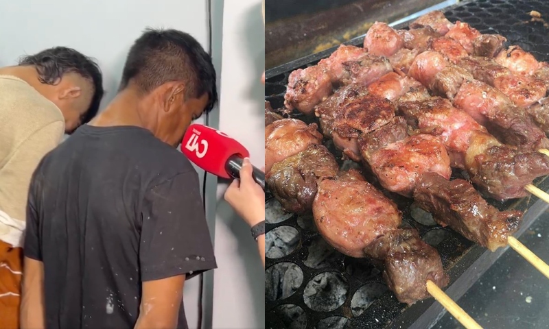 “Eu só ia comprar um churrasco”, diz homem preso durante foguetório do CV em Manaus; veja vídeo