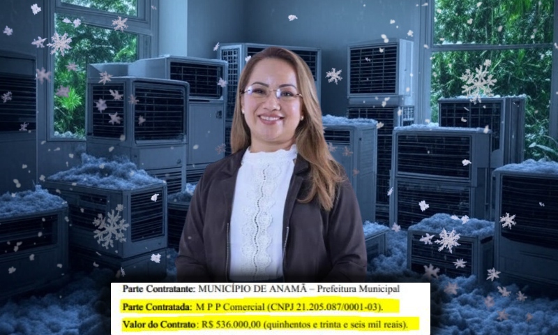 Prefeita Katia Ribeiro autoriza licitação de mais de meio milhão para compra emergencial de ar-condicionado em Anamã