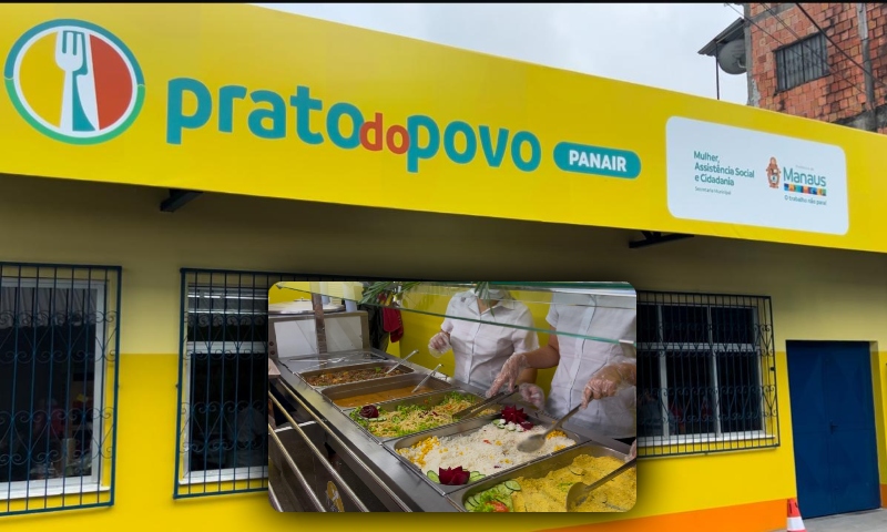 Prefeitura de Manaus inaugura 12ª unidade do ‘Prato do Povo’ na feira da Panair; veja vídeo
