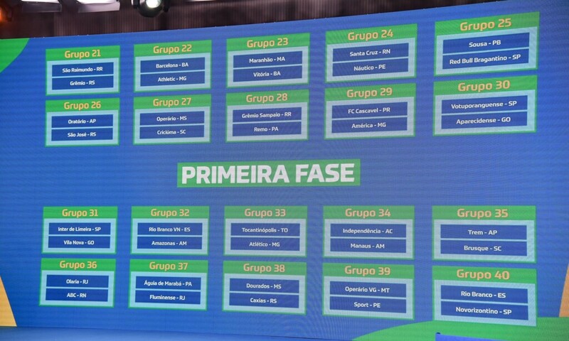 CBF divulga tabela detalhada da primeira fase da Copa do Brasil 2025