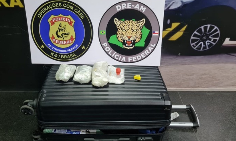 PF prende homem por tráfico de drogas no aeroporto de Manaus