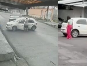 Investigadora da Polícia Civil saca arma e prende assaltante no bairro Planalto; veja vídeo