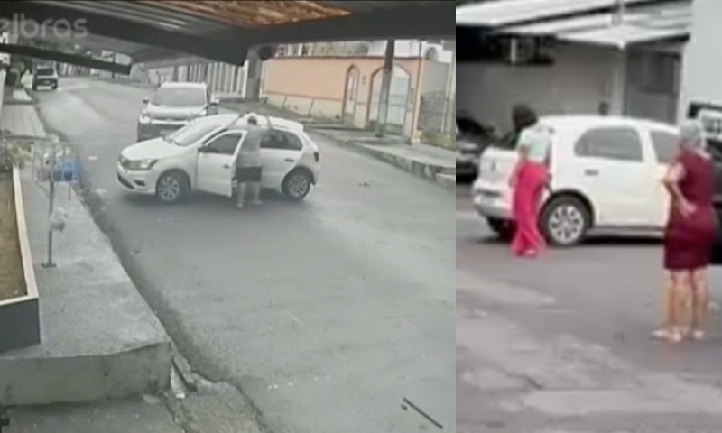 Investigadora da Polícia Civil saca arma e prende assaltante no bairro Planalto; veja vídeo