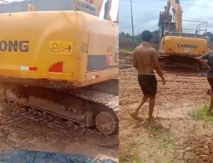 "Meu Deus, não!": amigo de trabalhador fica em estado de choque ao ver acidente fatal com escavadeira; veja vídeo