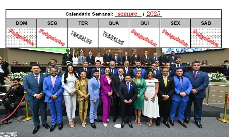 Deputados da ALEAM reduzem a própria jornada de trabalho para apenas dois dias na semana