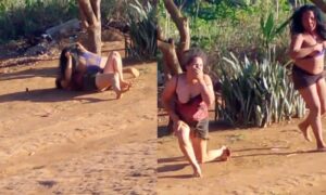 Mulher arranca a boca da rival na mordida por causa de macho; veja vídeo