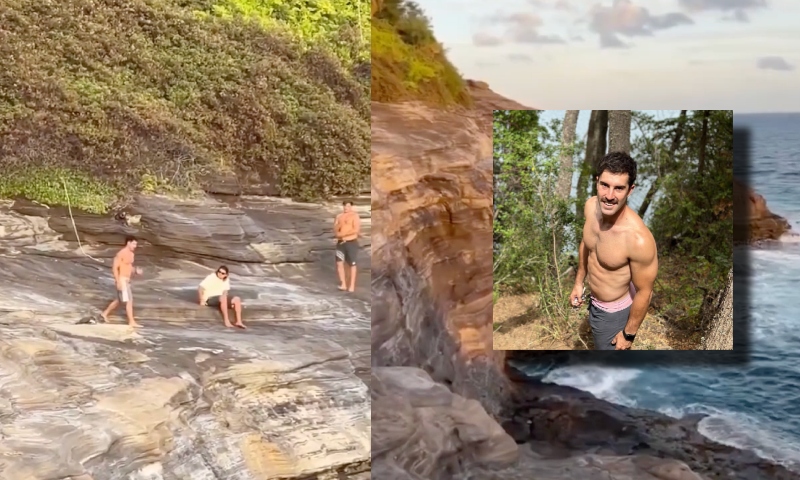 Aventura da morte: turista inventa de pular de penhasco para dar mergulho e acaba morrendo; veja vídeo