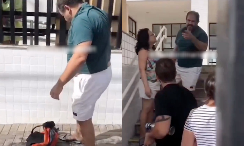 Motoboy é humilhado e agredido após se recusar a subir em prédio para entregar pedido; veja vídeo