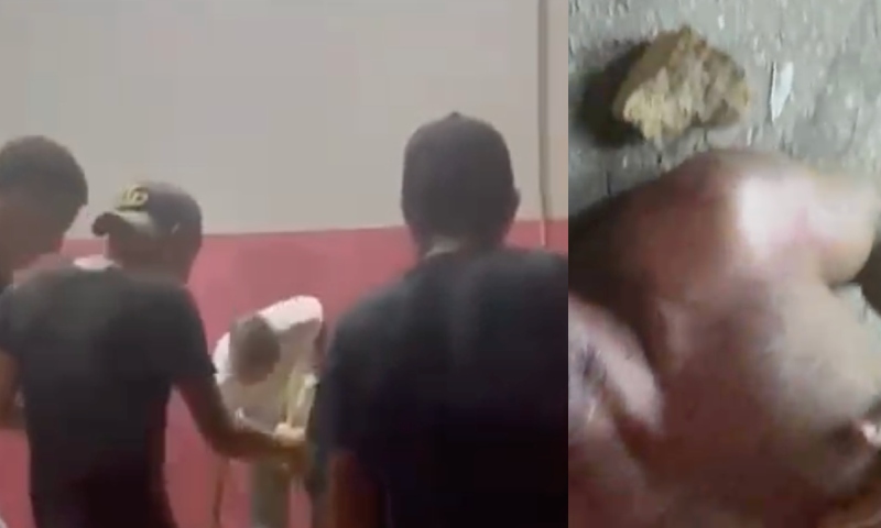 Estuprador é apedrejado pela população do Acre após espancar menina de 15 anos; veja vídeo