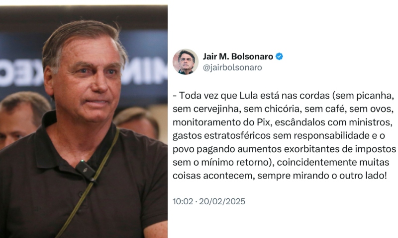 Bolsonaro rebate Lula e diz que petista está tentando desviar a atenção dos escândalos do Governo Federal; veja vídeo
