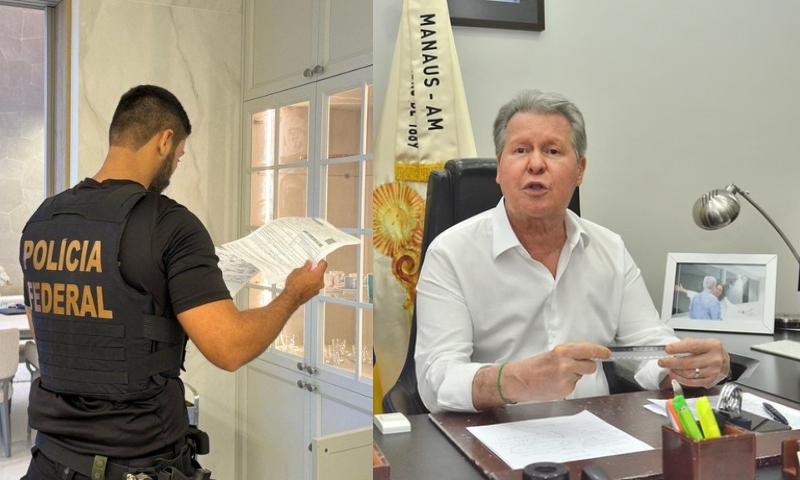 PF investiga esquema de fraude em merenda escolar na gestão do ex-prefeito Arthur Neto em Manaus