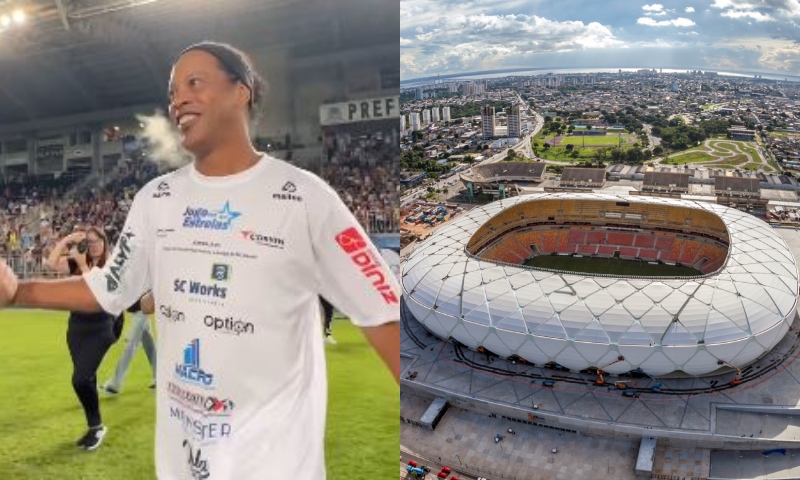 Com Ronaldinho Gaúcho, Arena da Amazônia vai receber Jogo das Estrelas em maio