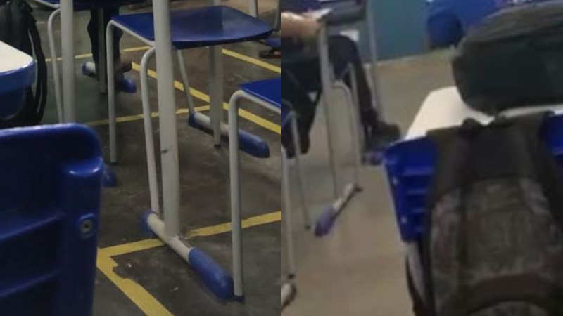 Aluno ‘valentão’ intimida professor após chegar atrasado na aula; veja vídeo