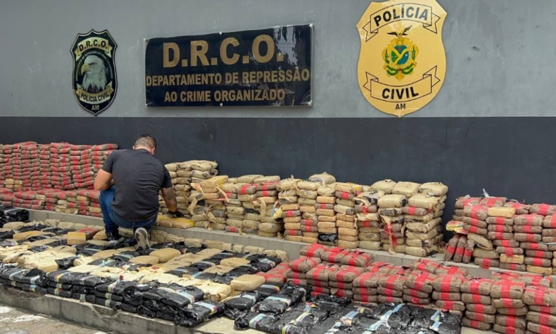 PC-AM apreende mais de 1 tonelada de drogas e causa prejuízo de R$ 20 milhões ao tráfico