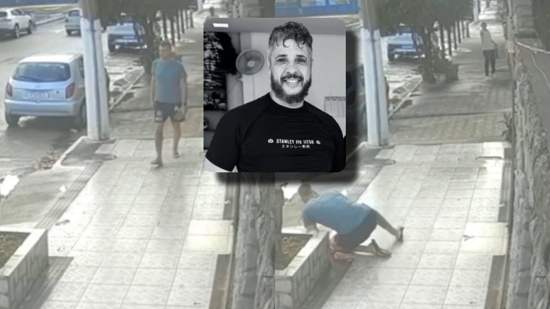 Brutal: professor de jiu jitsu tem cabeça estourada a tiros e morre afogado no próprio sangue; veja vídeo