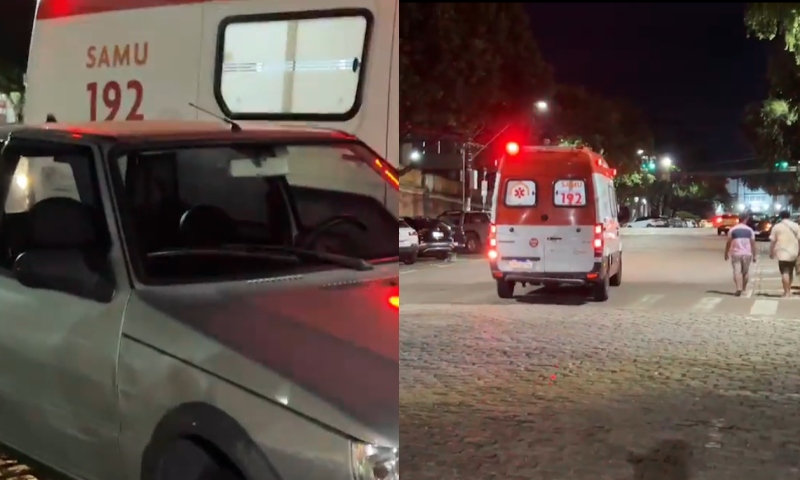 Motorista intimidado por flanelinha entra em pânico e atropela mulher no Centro de Manaus; veja vídeo