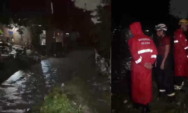 Urgente: homem se joga em Igarapé no bairro Zumbi para resgatar filho e acaba desaparecendo; veja vídeo