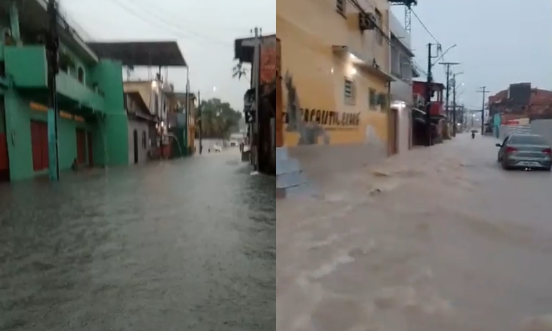Calamidade: comunidade da Sharp e Armando Mendes voltam a sofrer com alagamentos após forte temporal; veja vídeos