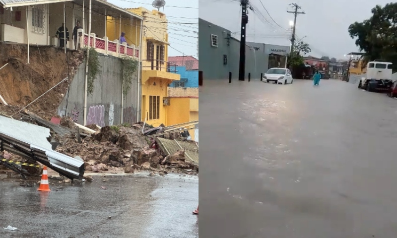 Alagamentos e desabamentos: prefeitura registra 14 ocorrências após forte temporal em Manaus