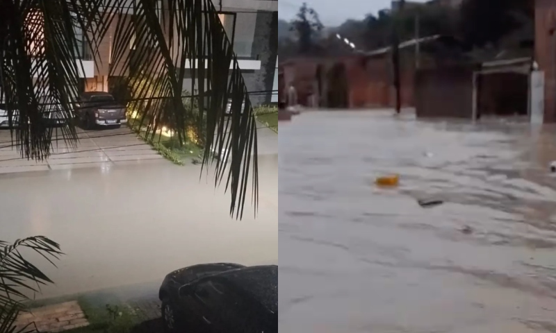 De áreas nobres a regiões periféricas, chuva forte castiga Manaus; veja vídeos