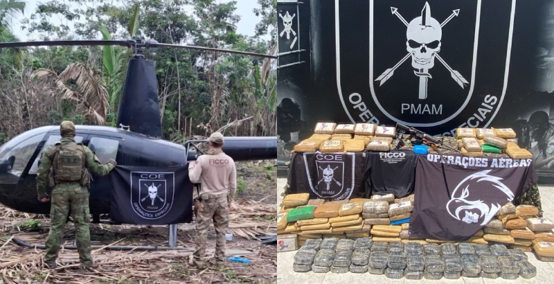 Operação contra o crime organizado apreende drogas avaliadas em R$ 16 milhões no AM