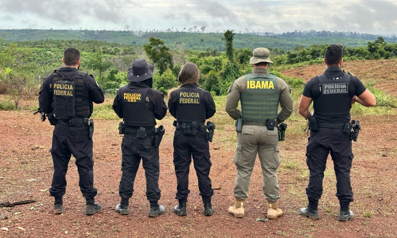 PF e IBAMA prendem investigado por desmatamento ilegal, lavagem de dinheiro e invasões de terras no AM