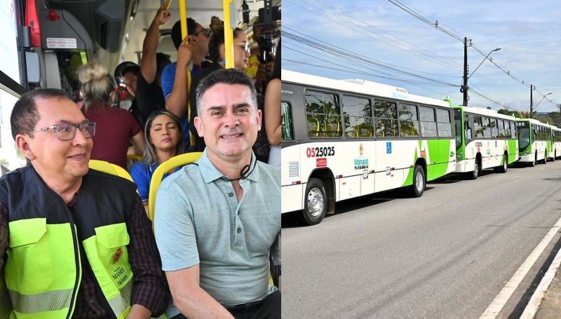 Prefeito David Almeida entrega 19 novos ônibus e promete reforma de terminais em maio