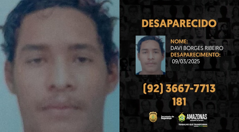 Família pede ajuda para encontrar homem que desapareceu na zona Leste de Manaus