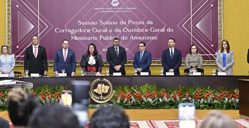 Presidente do TCE-AM participa de posse das novas corregedora e ouvidora-geral do MPAM