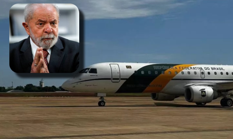 Vídeo mostra momento em que avião de Lula enfrenta dificuldades ao tentar pousar em Sorocaba; veja vídeo