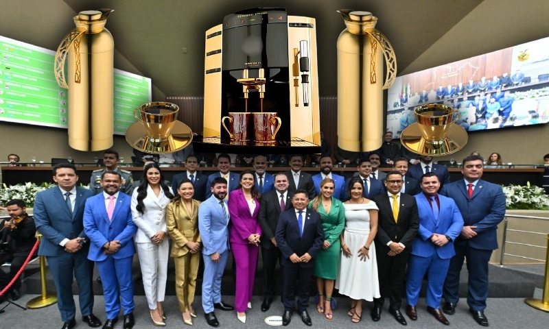 Cafézinho garantido: sem licitação, Aleam gasta R$ 25 mil em cafeteiras e mimos para os deputados