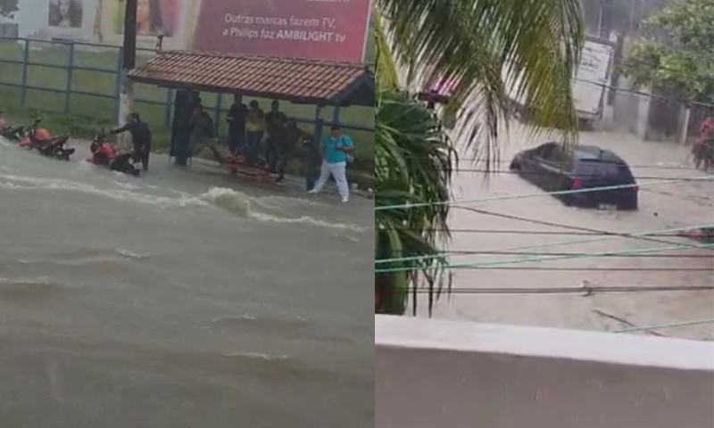 Tempestade devastadora: Manaus registra 39 ocorrências durante a chuva; veja vídeos