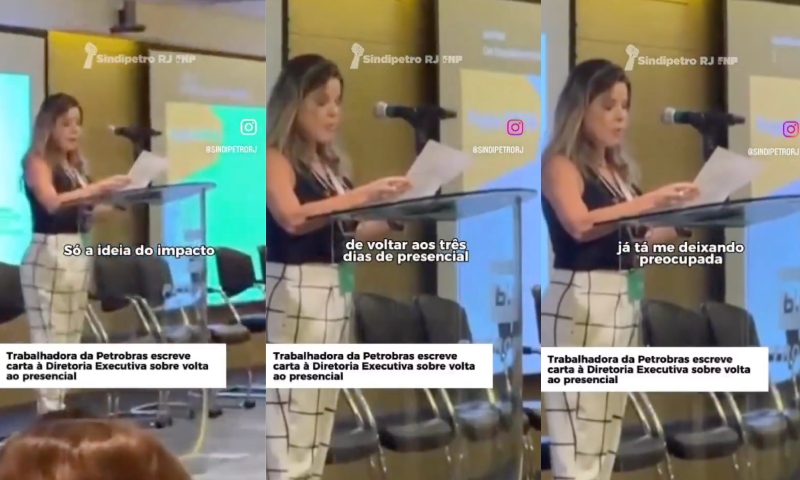 Funcionária da Petrobras protesta contra a volta do trabalho presencial: “está elevando meu nível de estresse”; veja vídeo