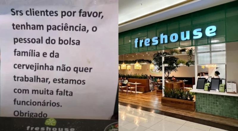 Restaurante culpa Bolsa Família e “cervejinha” pela falta de funcionários e demora no atendimento