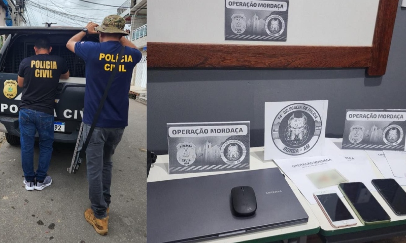Operação Mordaça: PC-AM desarticula grupo criminoso que difamava e extorquia vítimas em rede social em Borba