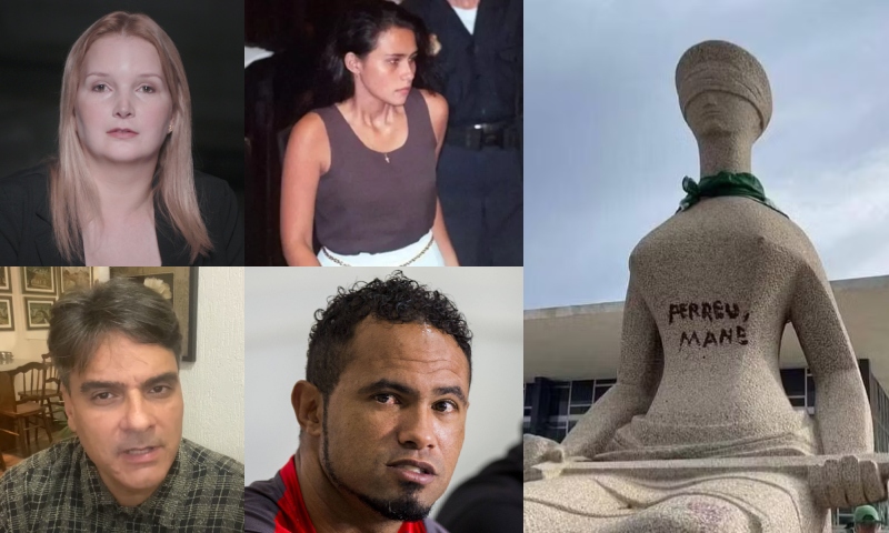 Nem assassinos famosos no Brasil tiveram penas tão duras quanto mulher que pichou estátua do STF