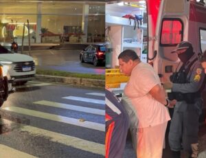 Urgente: homem é atropelado ao tentar atravessar a avenida Mário Ypiranga