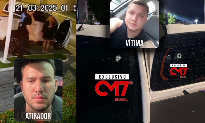 Marcas de tiros revelam que uma das balas passou raspando a cabeça do dono da pizzaria O Faraó; veja