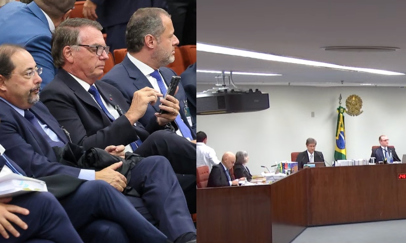Bolsonaro acompanha julgamento no STF e advogado diz: ‘fez questão de enfrentar a acusação absurda’; veja