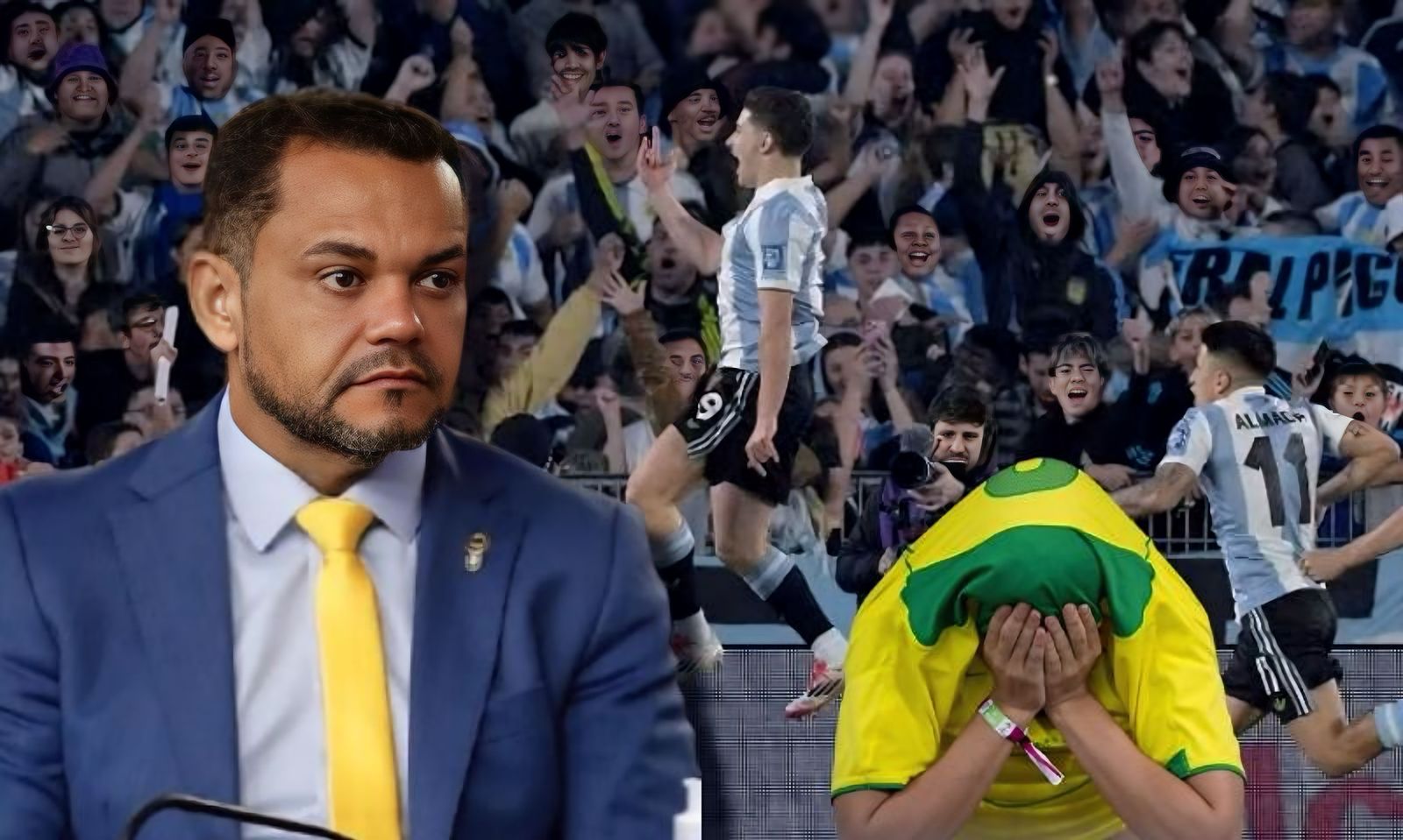 Pé frio: em sua estreia como vice-presidente da CBF, Rozenha leva azar e Brasil passa vergonha em jogo com a Argentina