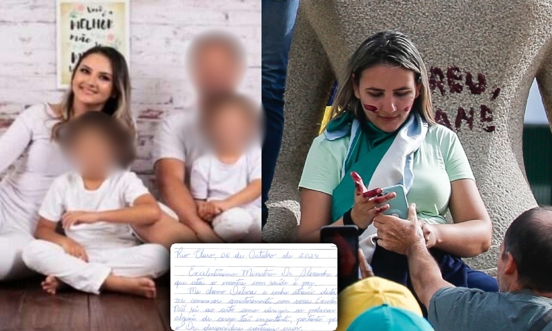 STF retira sigilo de carta da mulher condenada a 14 anos por usar batom para pichar estátua; leia