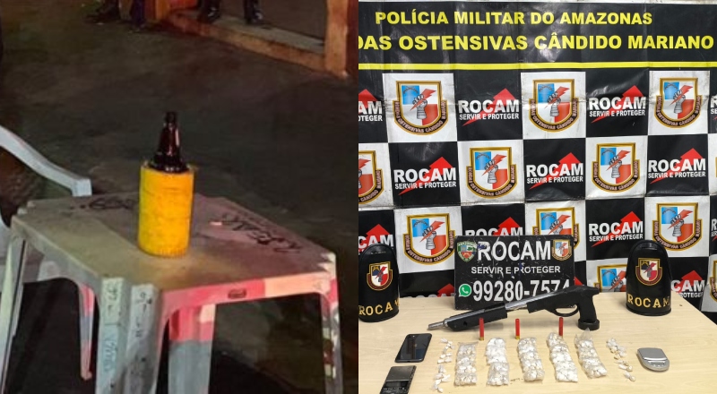 ‘De cerveja a drogas’: dono de bar que ameaçava vizinhos com arma é preso em Manaus